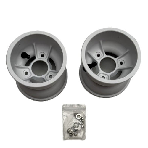 Kart Republic Big Kart Set 2 Front Wheels 132Mm Mg White